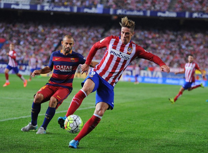 <> at Vicente Calderon Stadium on September 12, 2015 in Madrid, Spain.