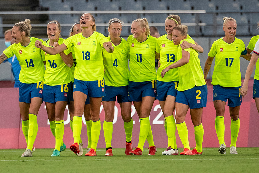 スウェーデン女子代表 ユニクロ製 五輪ユニに米メディア反応 少し衝撃的な黄色 フットボールゾーン