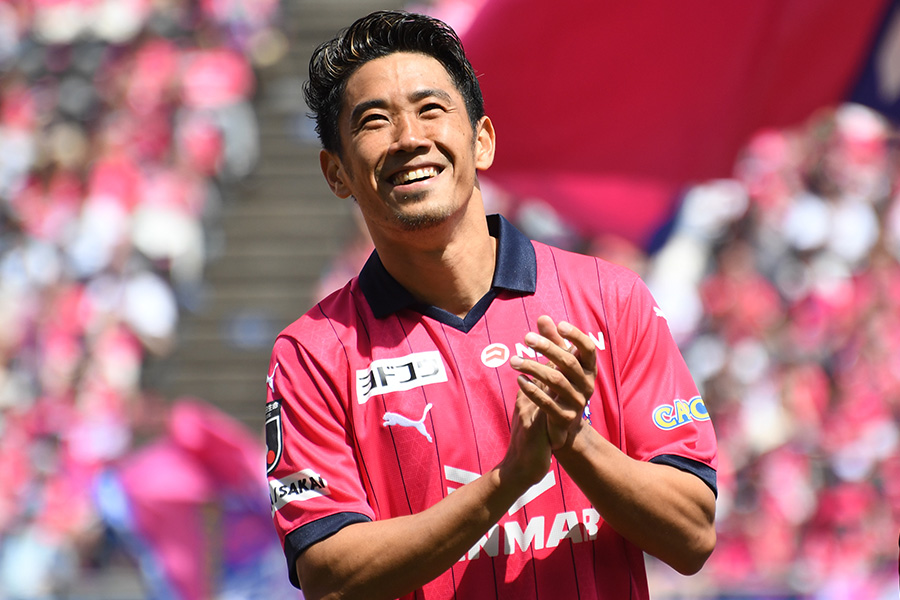 神戸戦にスタメンフル出場を果たした香川真司【写真：Getty Images】