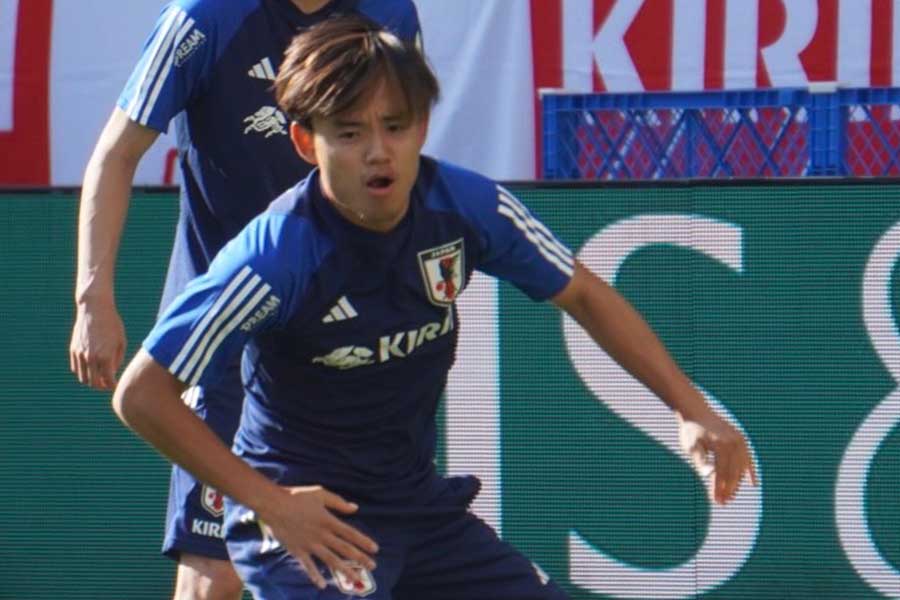 日本代表の久保建英【写真：FOOTBALL ZONE編集部】