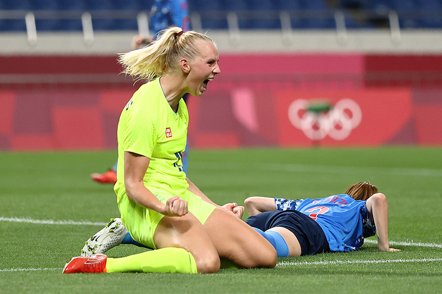 東京五輪ではスウェーデン女子代表に敗戦【写真：Getty Images】