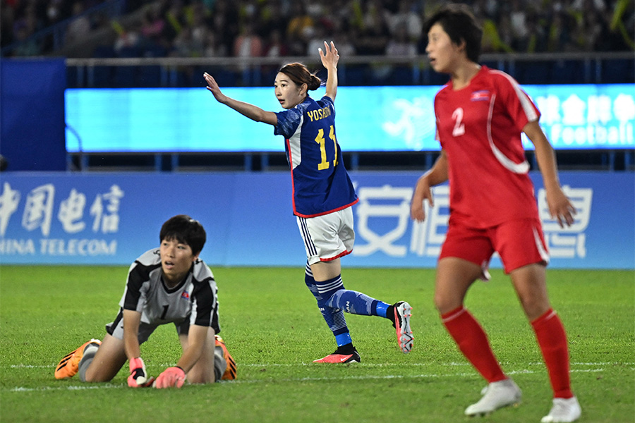 中嶋淑乃のゴールで日本がリード【写真：ロイター】