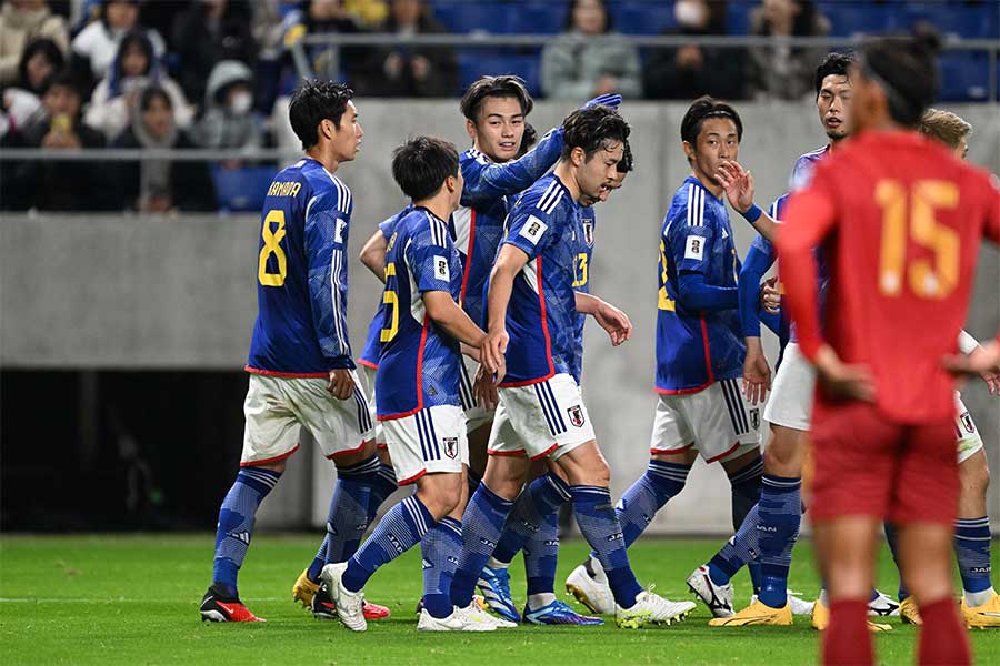 日本はミャンマーに5-0で大勝【写真：徳原隆元】