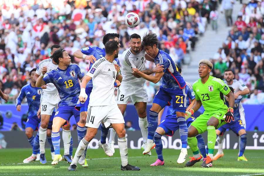 アジア杯グループリーグ第2戦でイラクに1-2で敗戦【写真：2024 Asian Football Confederation （AFC）】