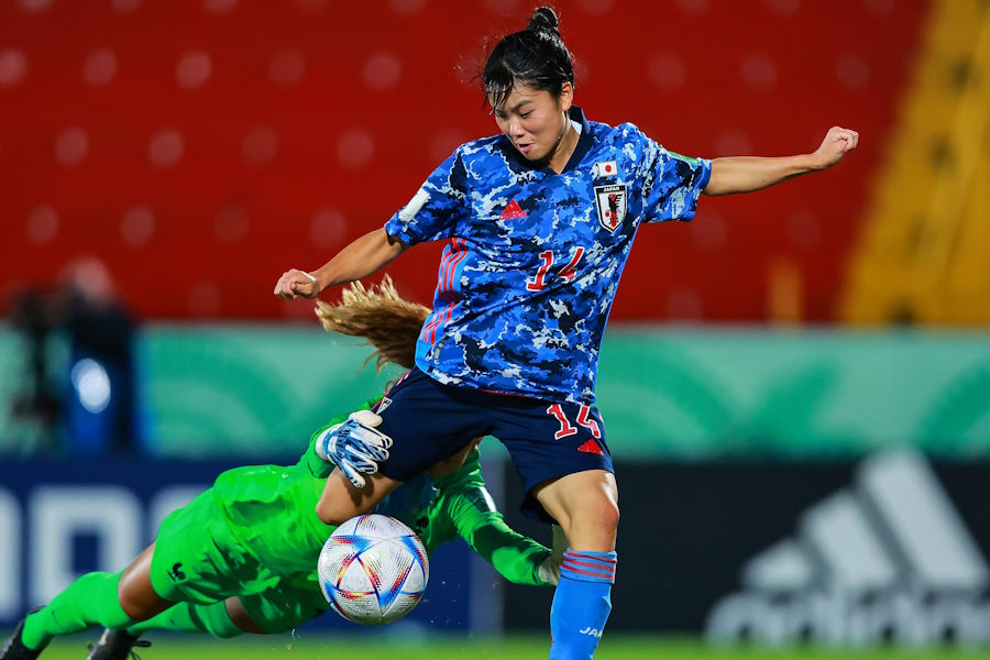 松窪真心がハットトリック達成（写真はU20女子W杯時）【写真：Getty Images】