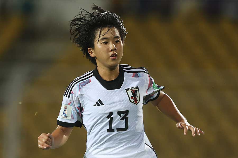 辻澤亜唯のゴールで日本が先制（写真はU-17W杯出場時）【写真：Getty Images】