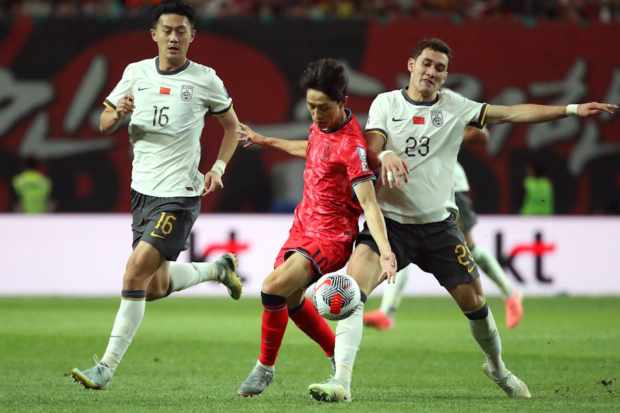 中国は韓国に0-1で敗戦【写真：Getty Images】