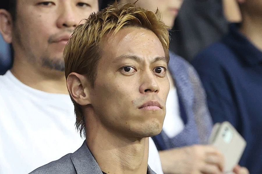 本田圭佑が公式SNSで自身のプレーを公開【写真：産経新聞社】