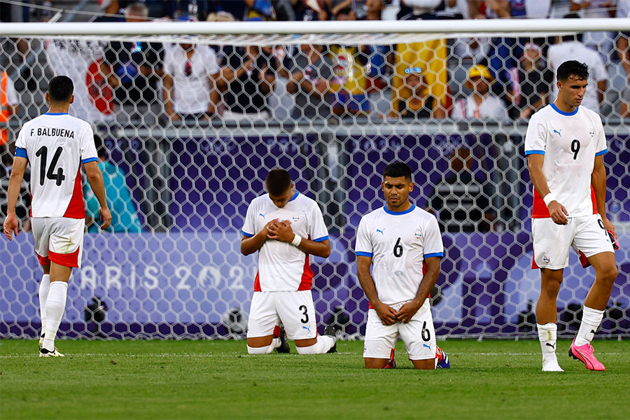 U-23日本代表に敗れたパラグアイ代表【写真：ロイター】