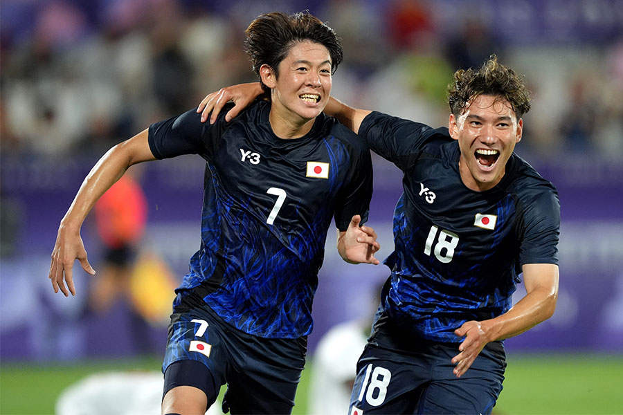 決勝ゴールを決めたU-23日本代表・山本理仁【写真：Getty Images】