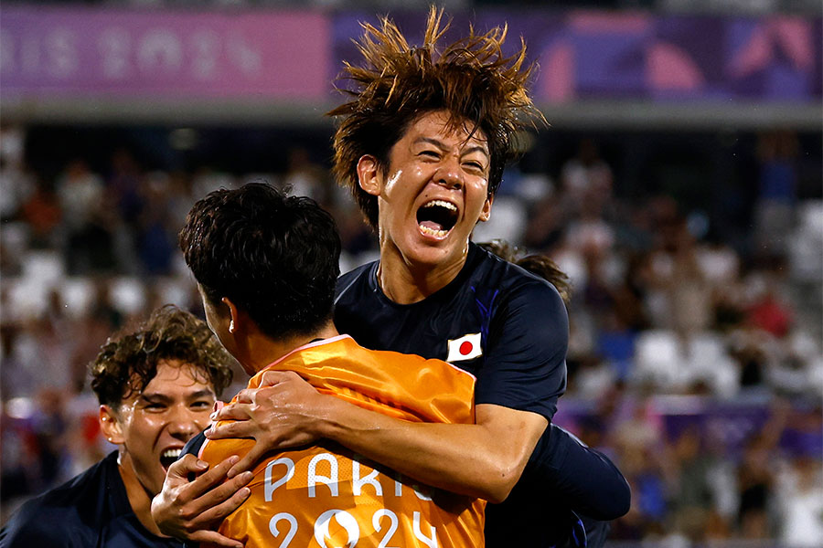 決勝ゴールを決めたU-23日本代表・山本理仁【写真：ロイター】