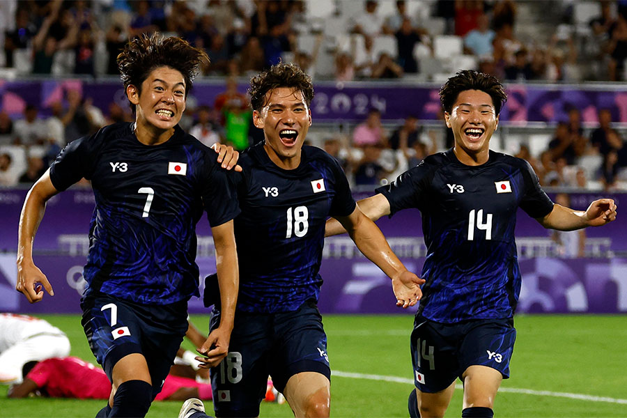 決勝ゴールを決めたU-23日本代表・山本理仁【写真：ロイター】