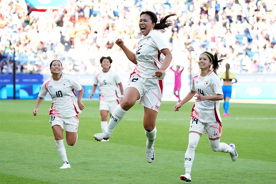 決勝ゴールを決めたなでしこジャパン・谷川萌々子【写真：Getty Images】