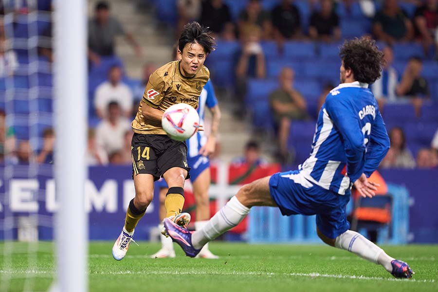 久保建英がゴールの瞬間【写真：Getty Images】