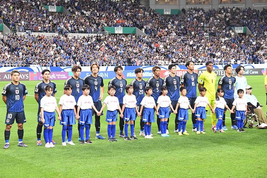 日本代表はサウジアラビア代表と対戦【写真：徳原隆元】