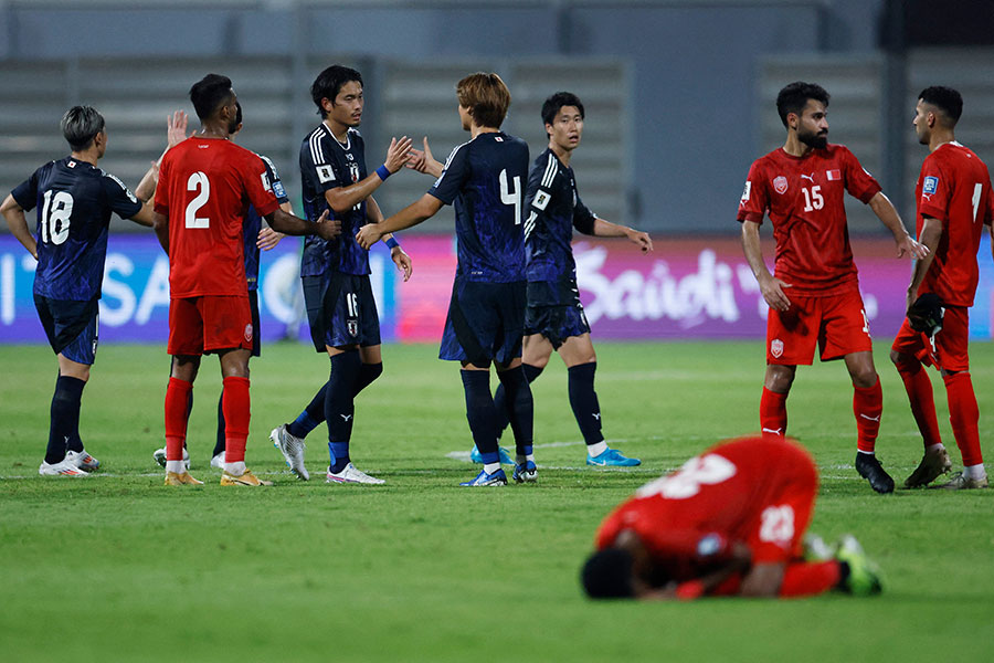 敵地でバーレーンに快勝した日本代表【写真：ロイター】