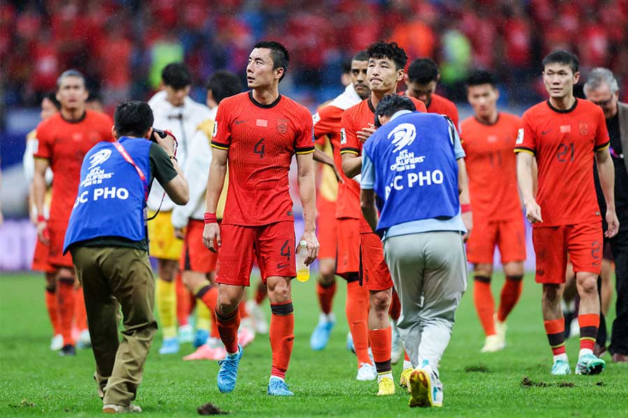 W杯最終予選で連敗スタートとなった中国代表【写真：Getty Images】