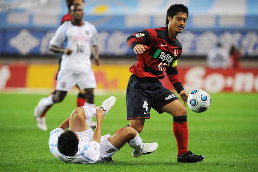 2009年に行われた鹿島と川崎によるJ史上初の再開ゲーム【写真：徳原隆元】