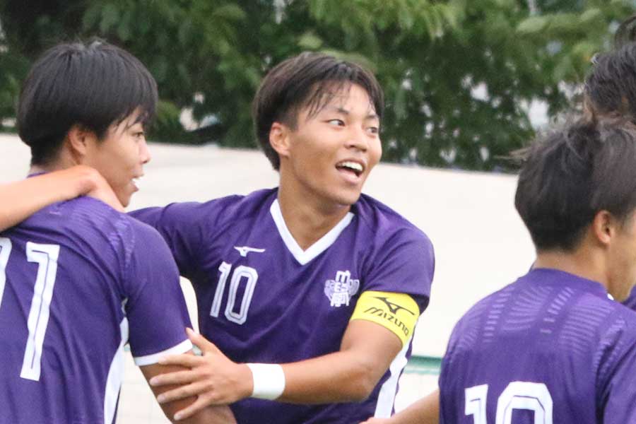 広島に加入した中村草太（写真は明大在籍時）【写真：FOOTBALL ZONE編集部】