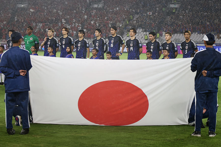 インドネシア代表と対戦した日本代表【写真：Getty Images】