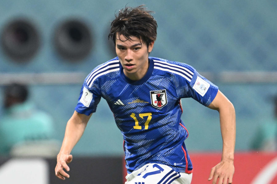 日本代表MF田中碧【写真：徳原隆元（FOOTBALL ZONE特派）】