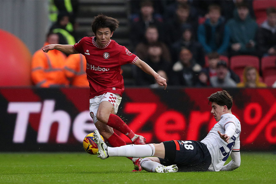 負傷から復帰した平河悠はリーグ戦20試合に出場している【写真：Getty Images】