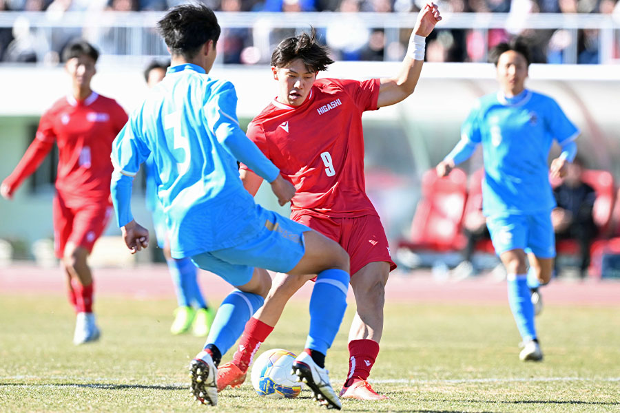 阪南大高戦で決勝ゴールを決めた東福岡の伊波樹生【写真：徳原隆元】