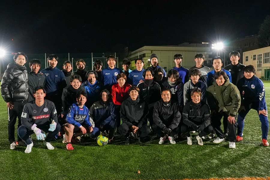 現役Jリーガーらの共同出資が発表されたスペリオ城北【写真：Football Assist】