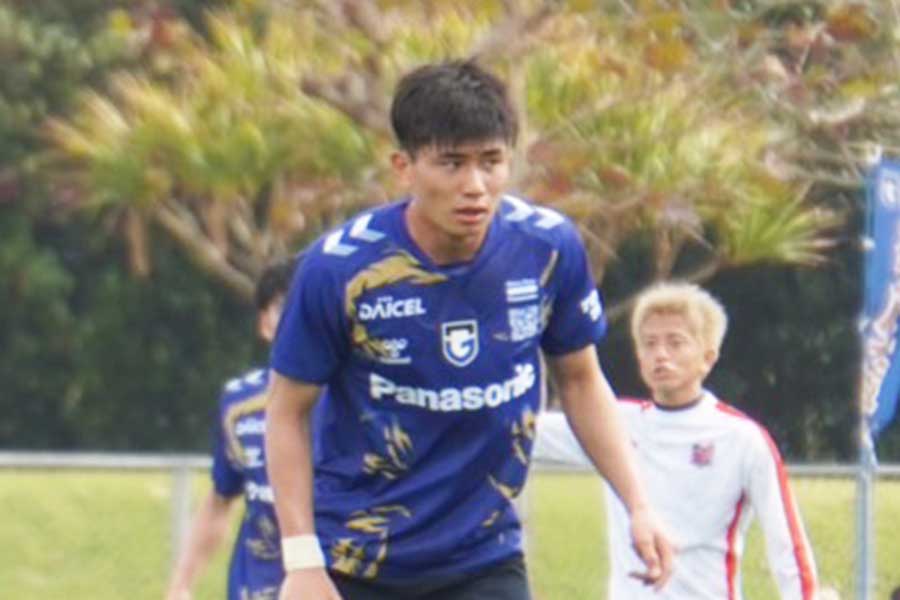 G大阪に復帰した南野遥海【写真：FOOTBALL ZONE編集部】