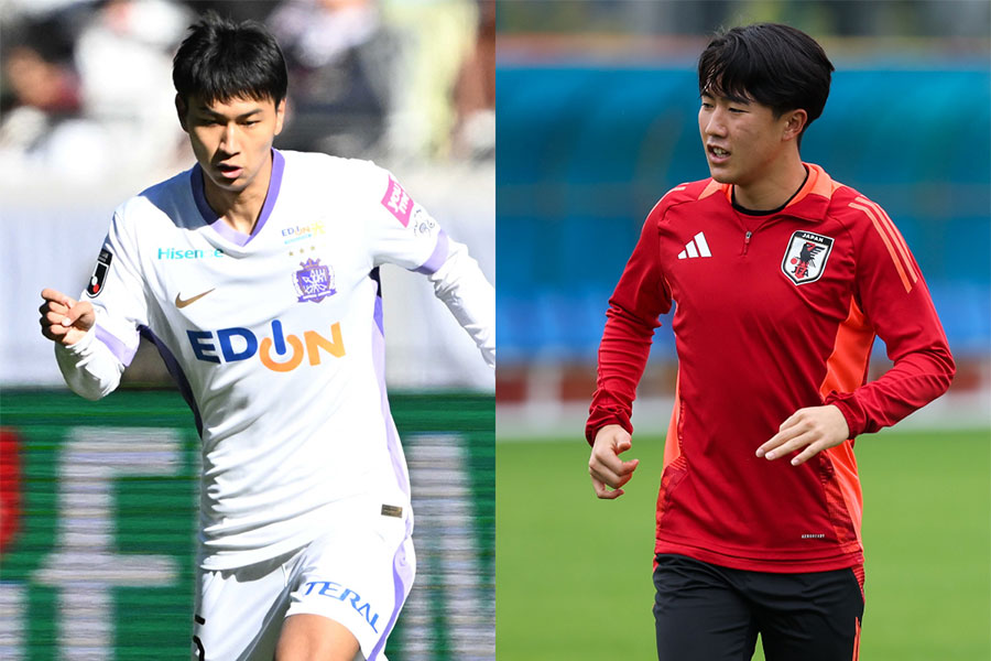 U-20アジアカップに出場する中島洋太朗と佐藤龍之介【写真：徳原隆元 & Getty Images】