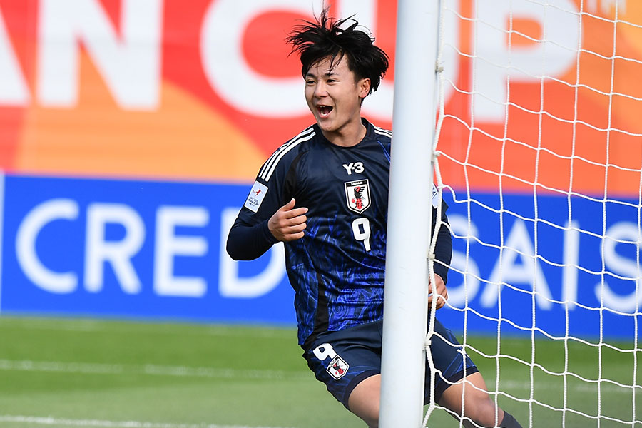 神田奏真が韓国戦で先制ゴールを決めた【写真：(C) AFC】