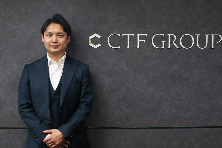 株式会社CTF GROUP代表取締役の山本真聖氏【写真：FOOTBALL ZONE編集部】