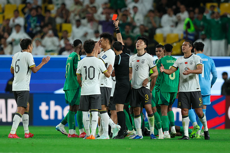 中国代表とサウジアラビア代表が対戦した【写真：Getty Images】