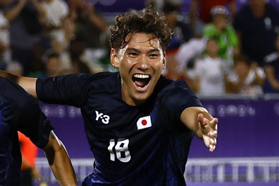 パリ五輪・男子サッカー日本代表の佐藤恵允【写真：ロイター】