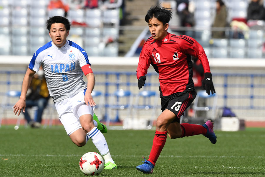 中学3年生の久保建英が見せた圧巻プレーに注目【写真：Getty Images】